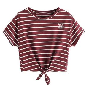 Lightweight Soft Crop Tops T-Shirt